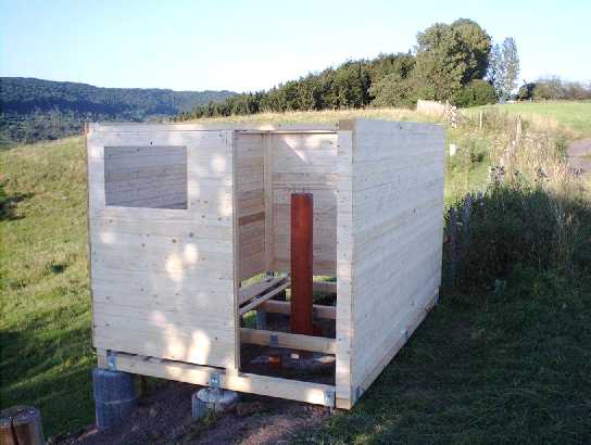 Hütte Unterbau